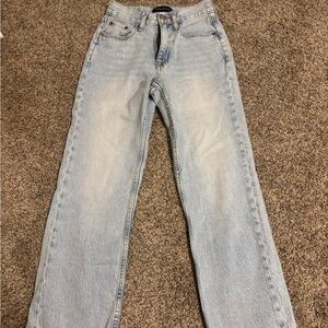 Aeropostale Light Blue High Rise Baggy Jeans